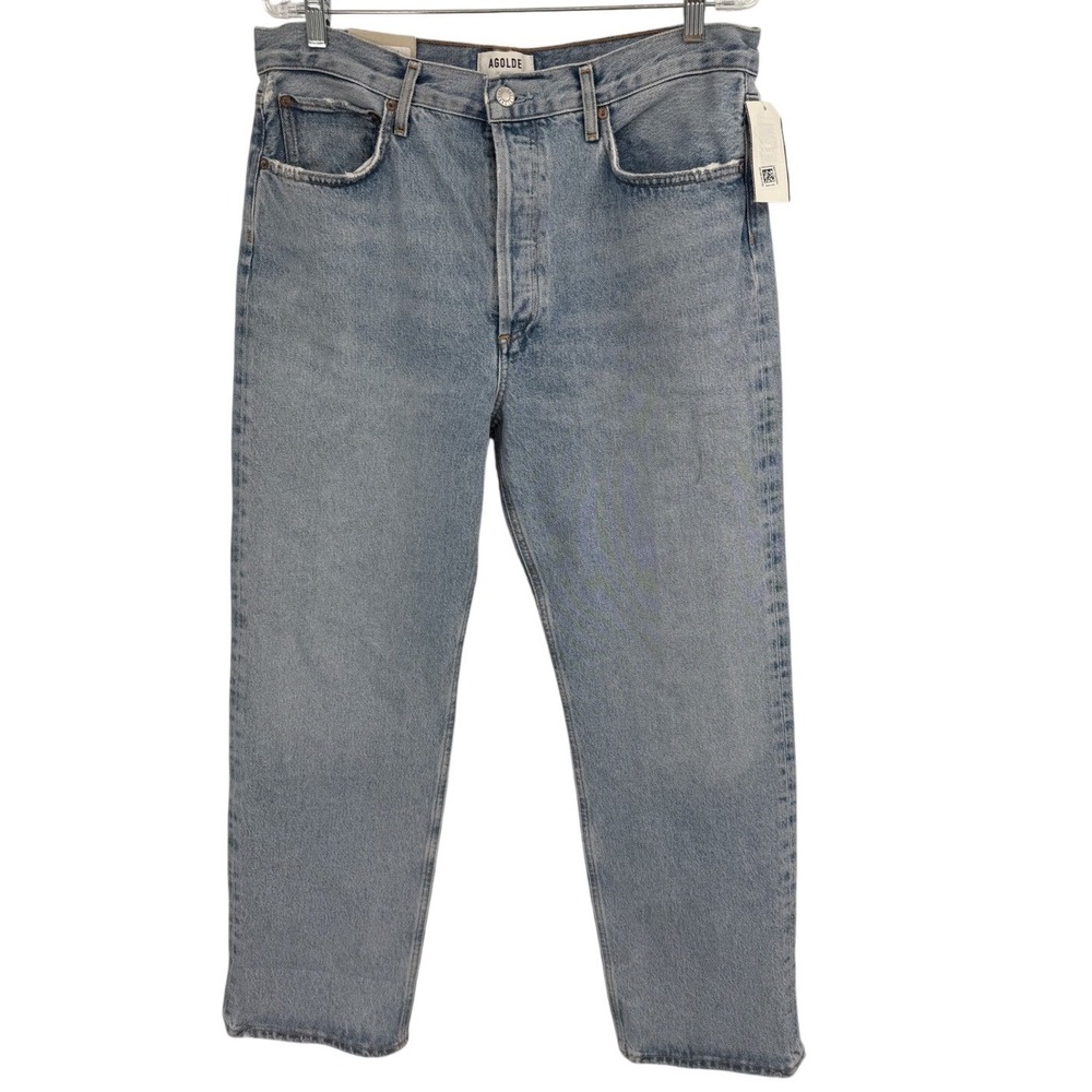 AGOLDE Fran Jeans Womens Size29 Blue Light Wash Low Slung Easy‎ Straight NEW